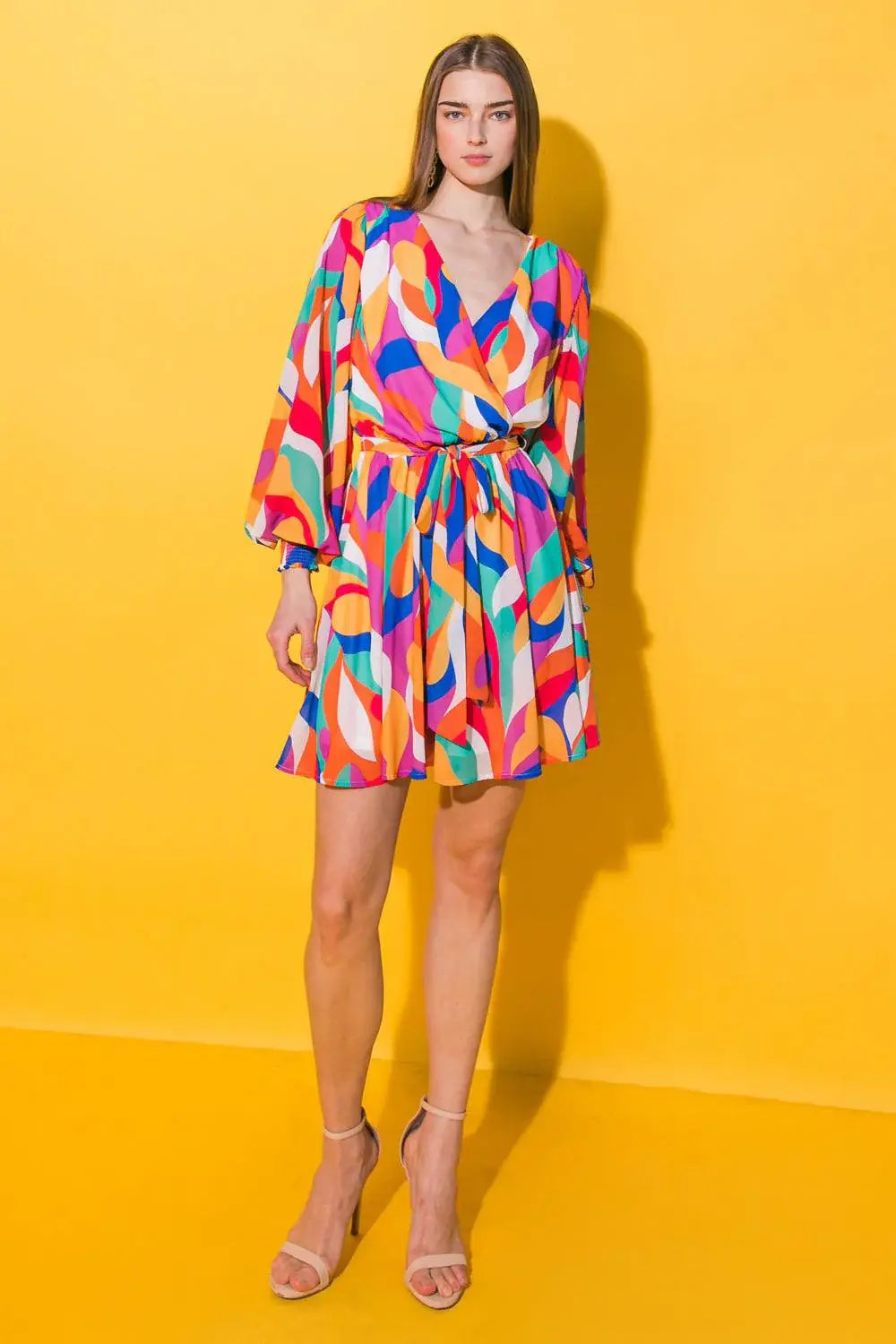 BOSTON GET AWAY WOVEN MINI DRESS - Flying Tomato - Flyclothing LLC