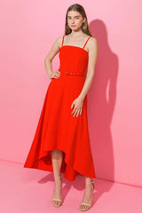 WATCH ME GO WOVEN HI-LO DRESS - Flying Tomato - Flyclothing LLC