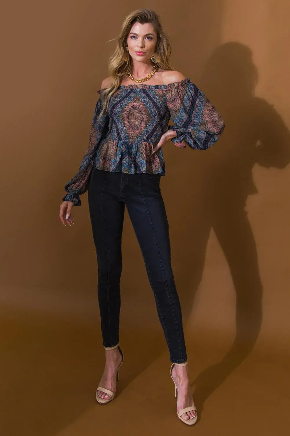 BOHO RAINBOW WOVEN TOP - Flying Tomato - Flyclothing LLC