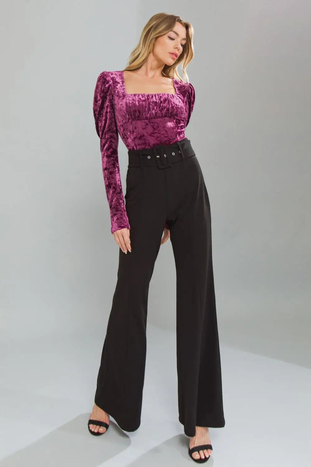 PUT ON A SHOW VELVET TOP - Flying Tomato - Flyclothing LLC