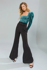 PUT ON A SHOW VELVET TOP - Flying Tomato - Flyclothing LLC