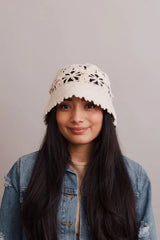 Floral Crochet Bucket Sun Hat