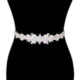 Floral Sash Ribbon Bridal Wedding Belt Headband - Madeline Love - Flyclothing LLC
