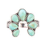 Floral Blue Turquoise and Sterling Silver Ring - Barse Jewelry - Flyclothing LLC