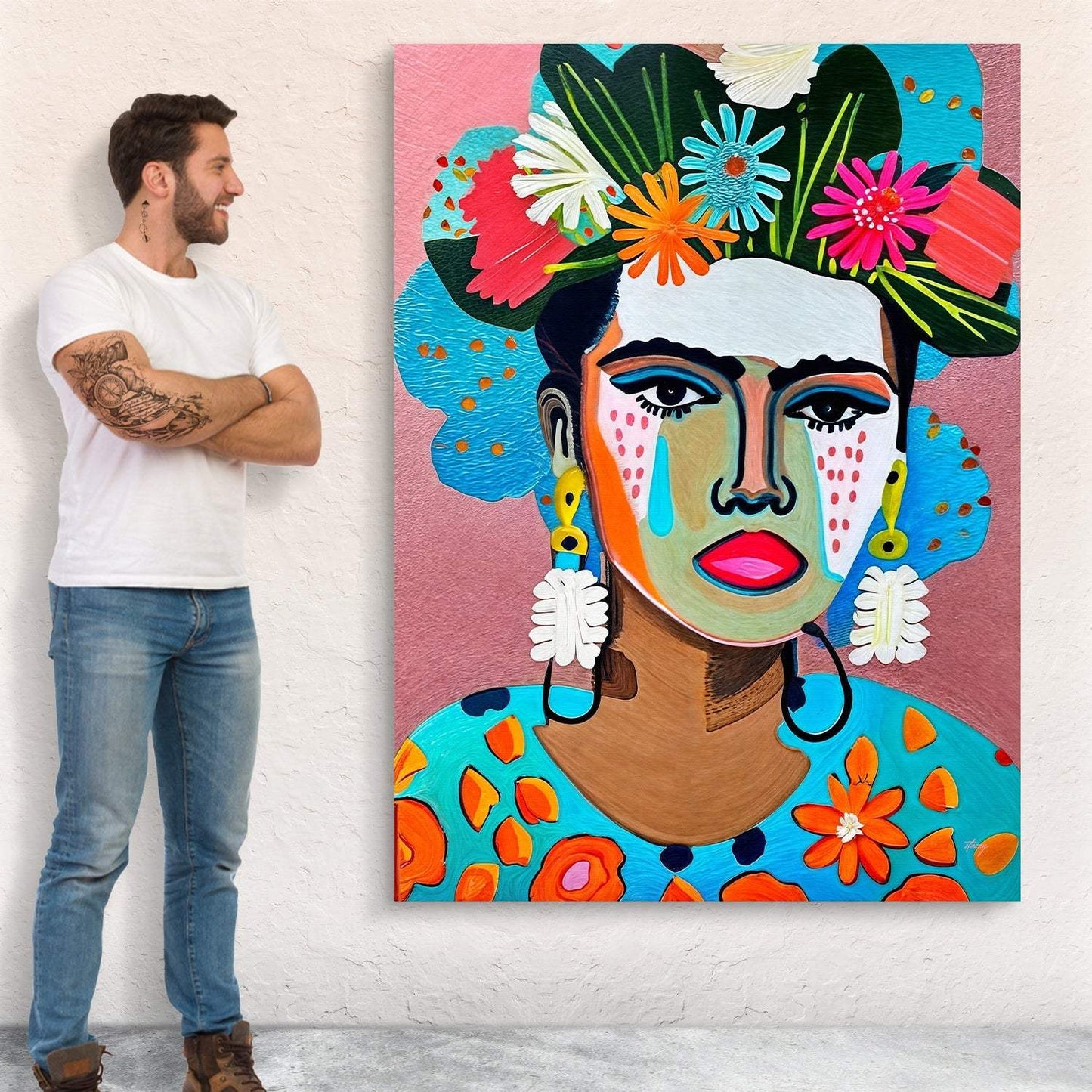 Canvas Print: "Floral Muse II" - Tailored Canvases - Flyclothing LLC