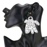 Flower Multi Bead Ghost Earrings Halloween Earrings - Madeline Love - Flyclothing LLC