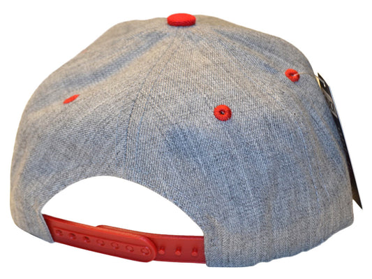 Fly Red & Gray Dual Color Snap Back Hat