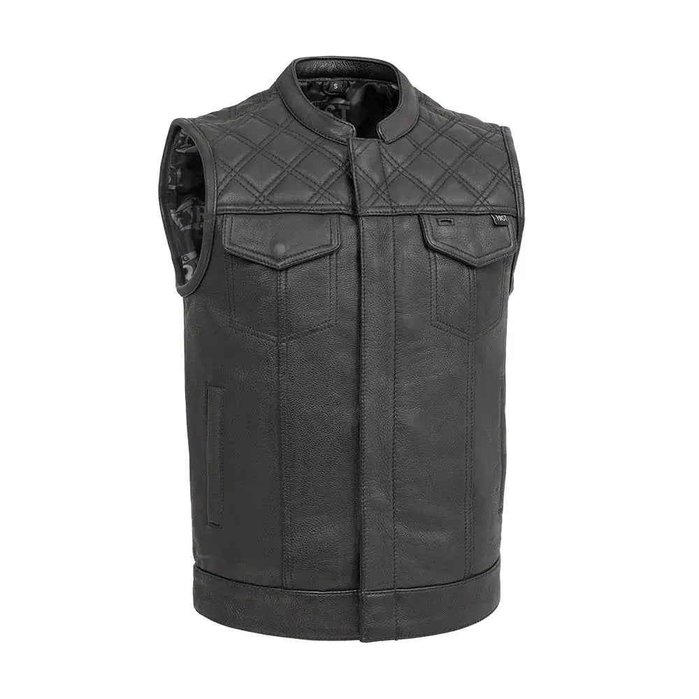 FMCo Men's Signature Leather Vest - First Manufacturing Company - Flyclothing LLC