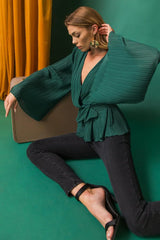 HELLO SWEETHEART PLEATED TOP - Flying Tomato - Flyclothing LLC