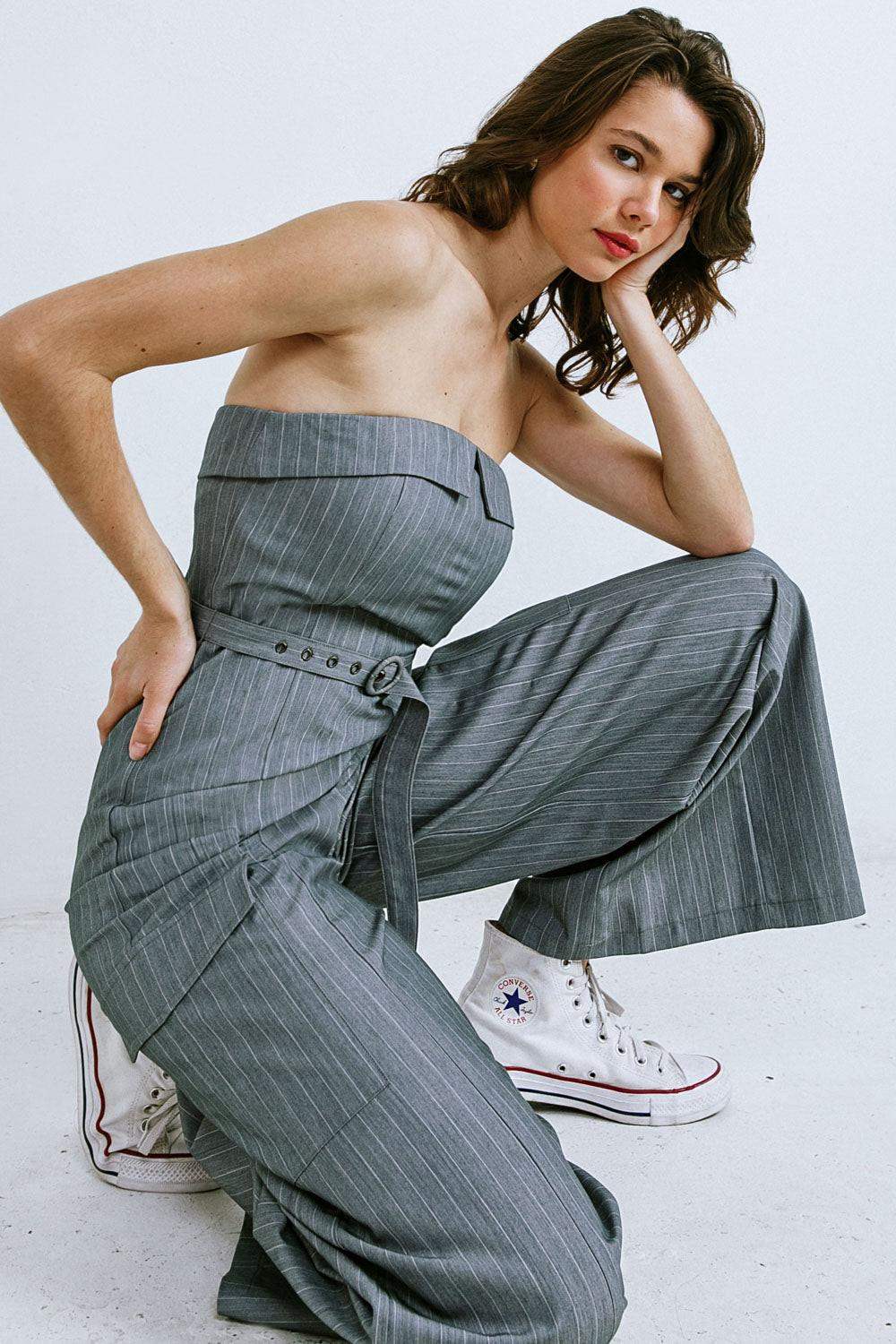 WISHFUL THINKING WOVEN JUMPSUIT - Flying Tomato - Flyclothing LLC