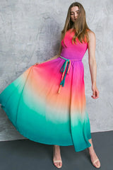 CATER TO YOU WOVEN MIDI DRESS - Flying Tomato - Flyclothing LLC