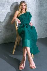 LIVELY CHARM TULLE MIDI DRESS - Flying Tomato - Flyclothing LLC