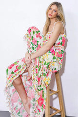PULLING HEARTSTRINGS WOVEN MAXI DRESS - Flying Tomato - Flyclothing LLC