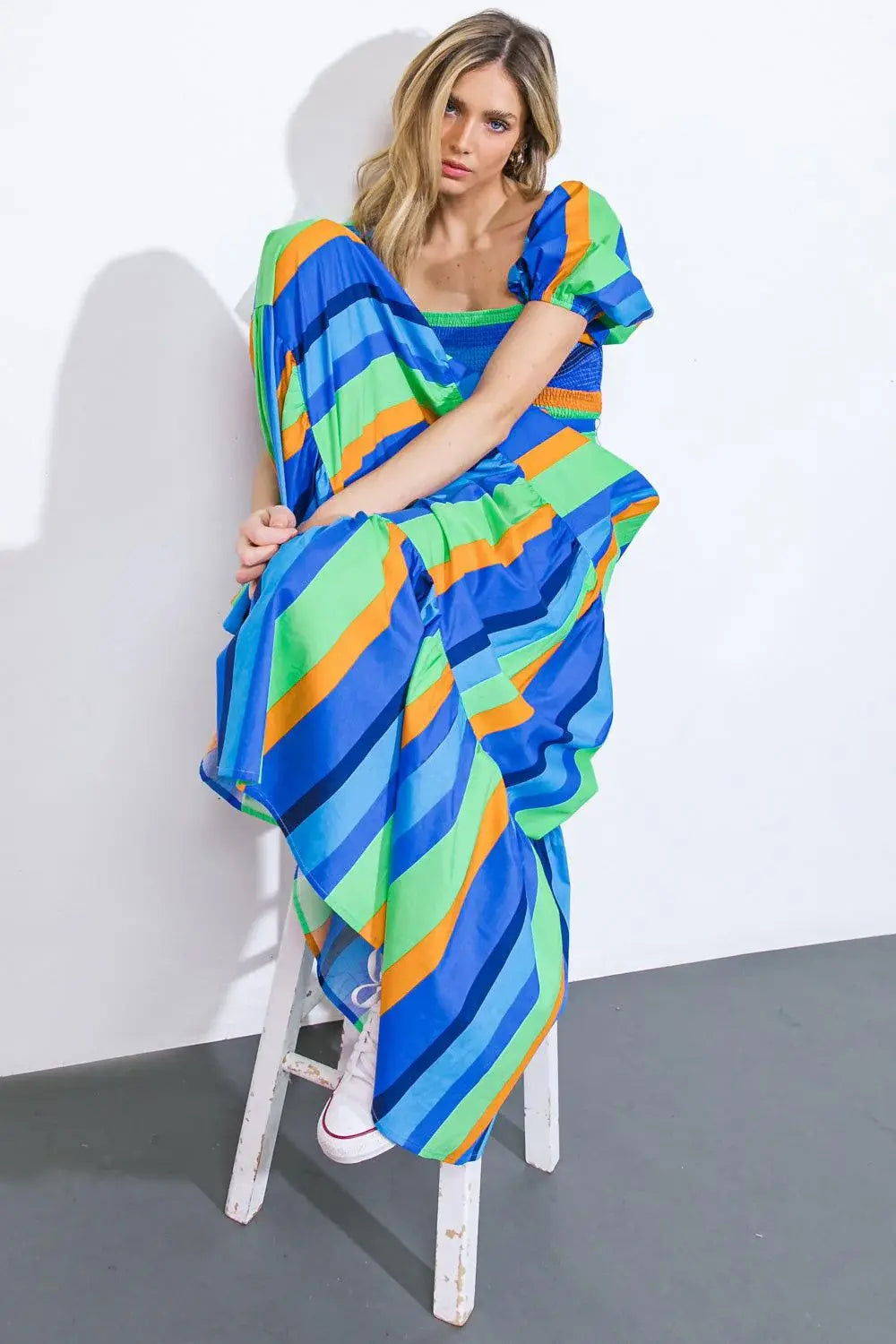 ALL ABOUT THE VIBE WOVEN MAXI DRESS - Flying Tomato - Flyclothing LLC