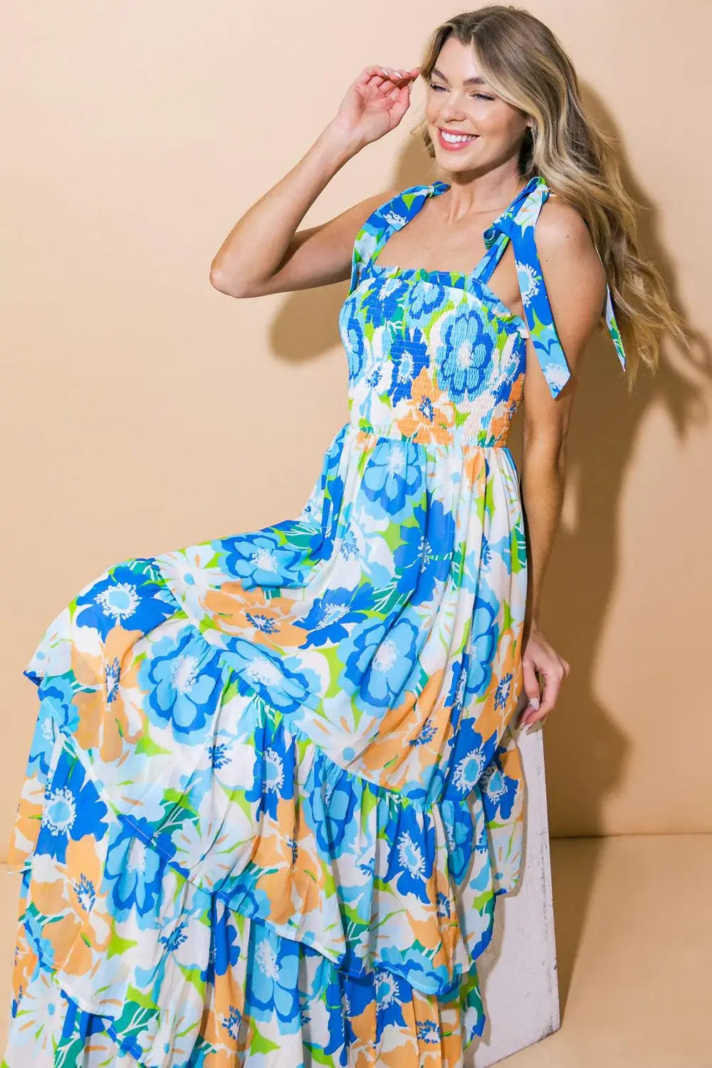 NO MATTER WHERE WOVEN MAXI DRESS - Flying Tomato - Flyclothing LLC