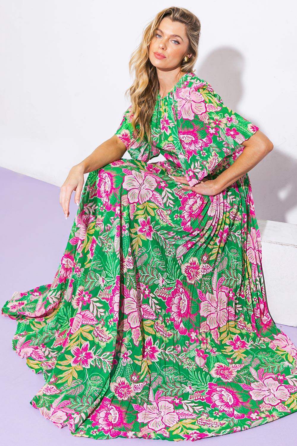 ALL NIGHT REVIVAL WOVEN MAXI DRESS - Flying Tomato - Flyclothing LLC