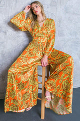 BLUSHING WITH BRILLIANCE SATIN JUMPSUIT - Flying Tomato - Flyclothing LLC