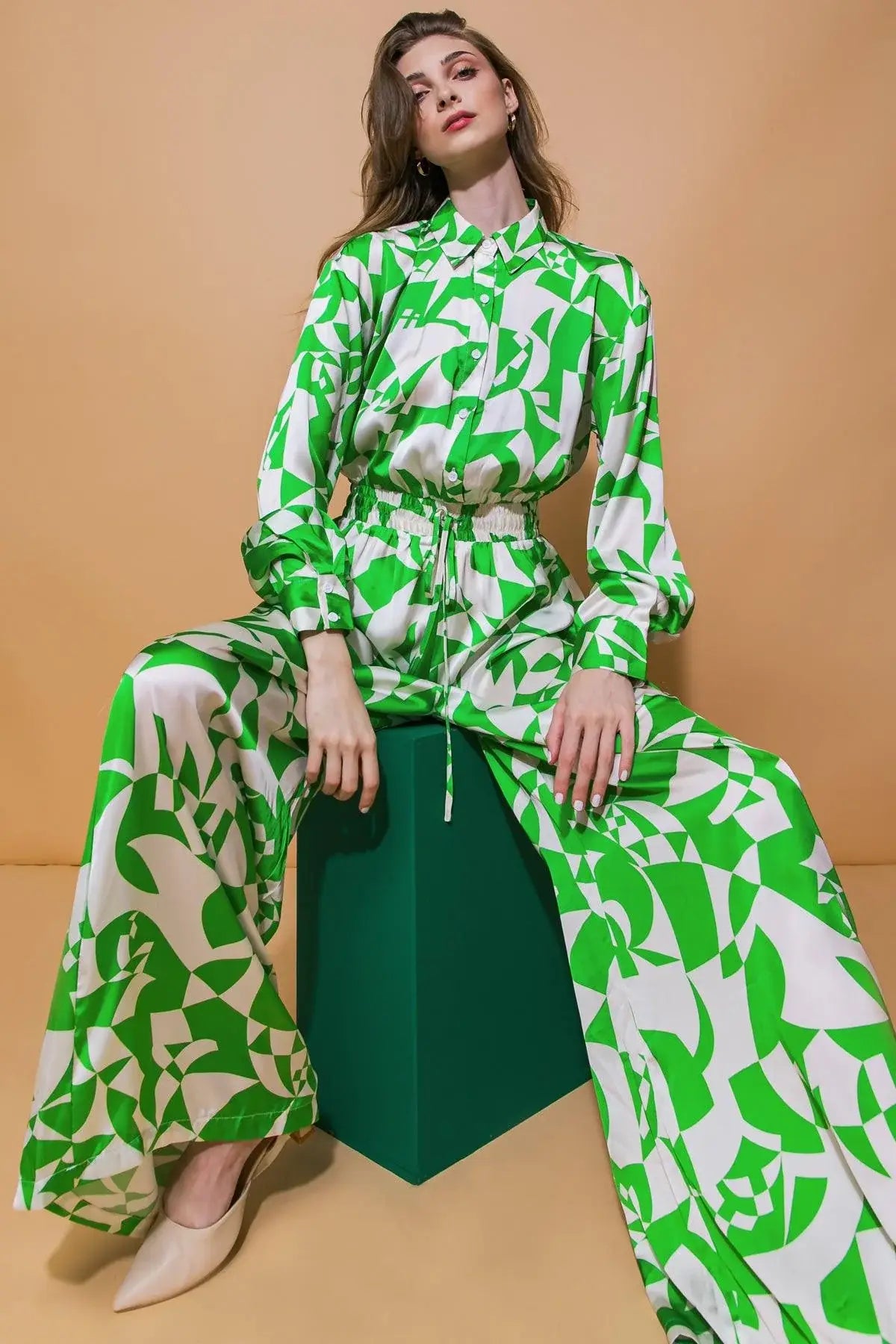 STYLISH IMPRESSION WOVEN JUMPSUIT - Flying Tomato - Flyclothing LLC