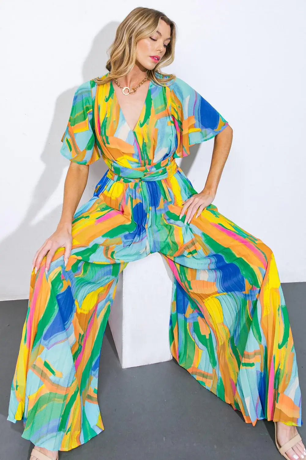 SPIRIT OF NOEL WOVEN JUMPSUIT - Flying Tomato - Flyclothing LLC