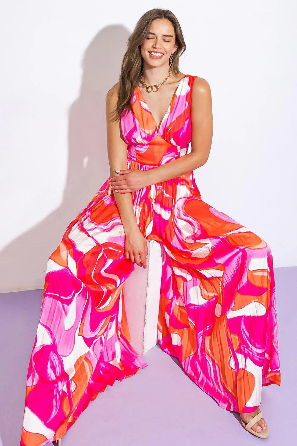 CHASING YOU WOVEN JUMPSUIT - Flying Tomato - Flyclothing LLC