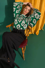 JUST WHAT YOU NEED WOVEN TOP - Flying Tomato - Flyclothing LLC