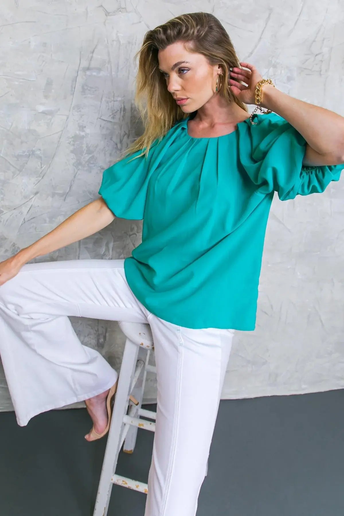 LOVED ALWAYS WOVEN TOP - Flying Tomato - Flyclothing LLC