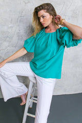 LOVED ALWAYS WOVEN TOP - Flying Tomato - Flyclothing LLC