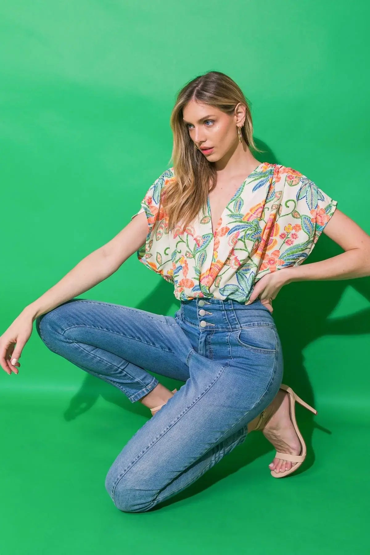 GOT YOU ON MY MIND WOVEN BODYSUIT - Flying Tomato - Flyclothing LLC