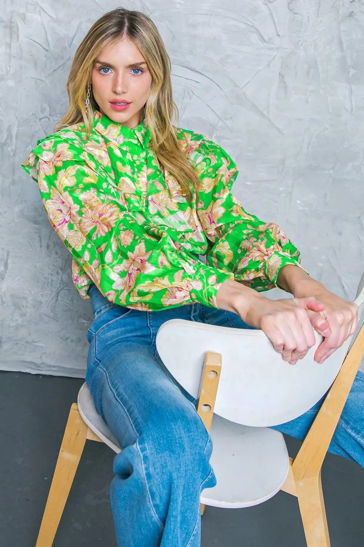 STUCK ON AN ISLAND WOVEN TOP - Flying Tomato - Flyclothing LLC