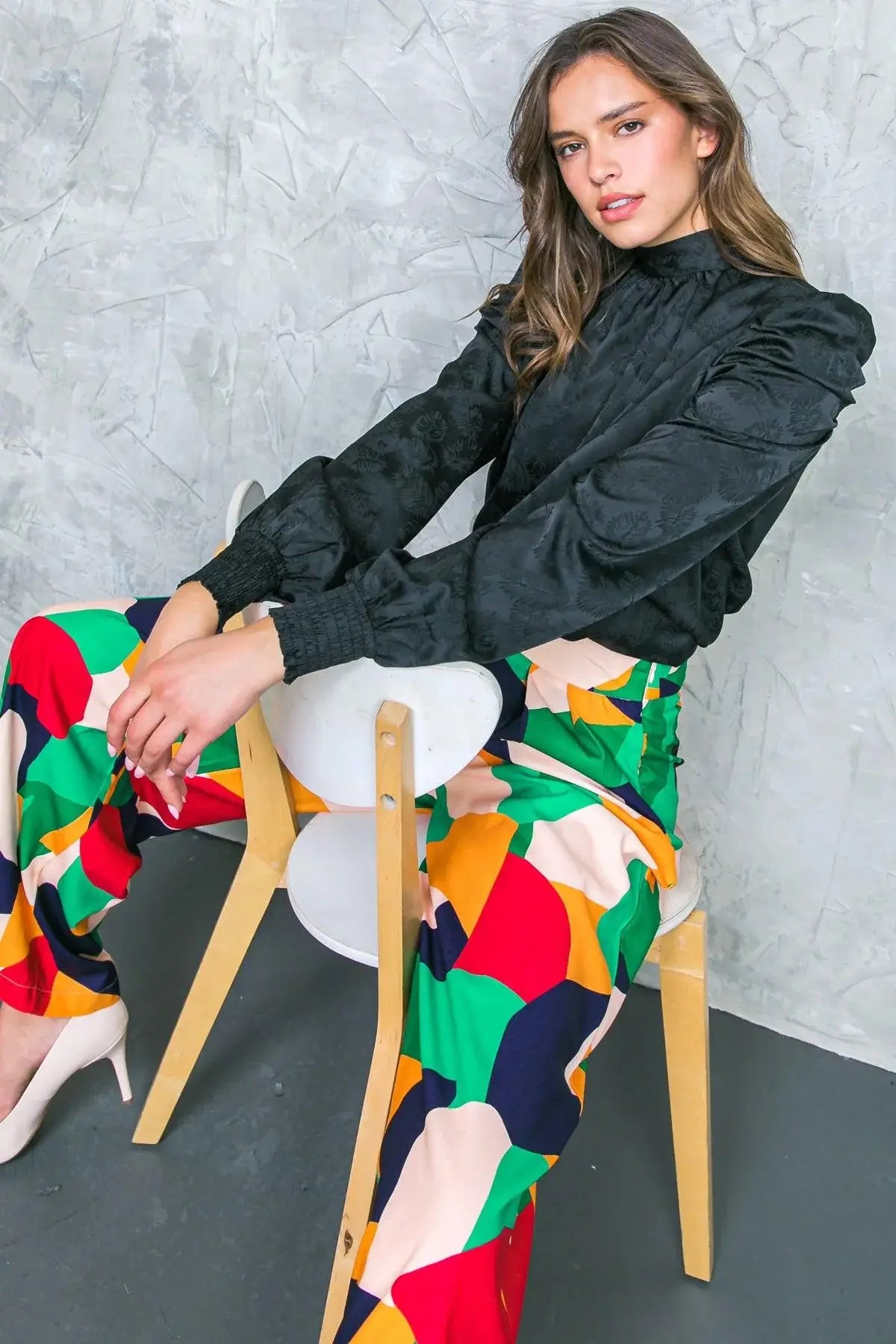 STOLEN GLANCES SATIN TOP - Flying Tomato - Flyclothing LLC