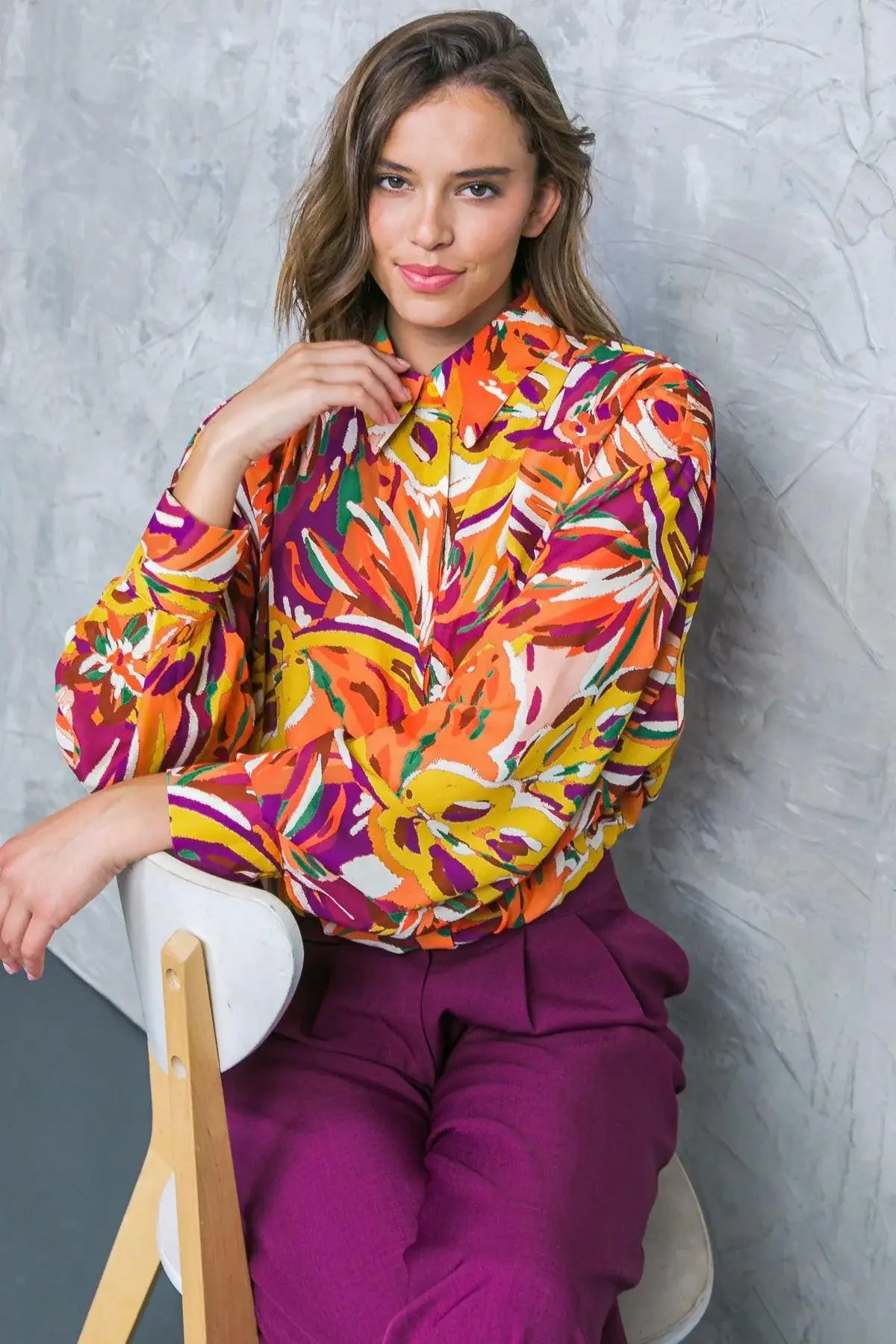 FAMOUS BEHAVIOR WOVEN TOP - Flying Tomato - Flyclothing LLC