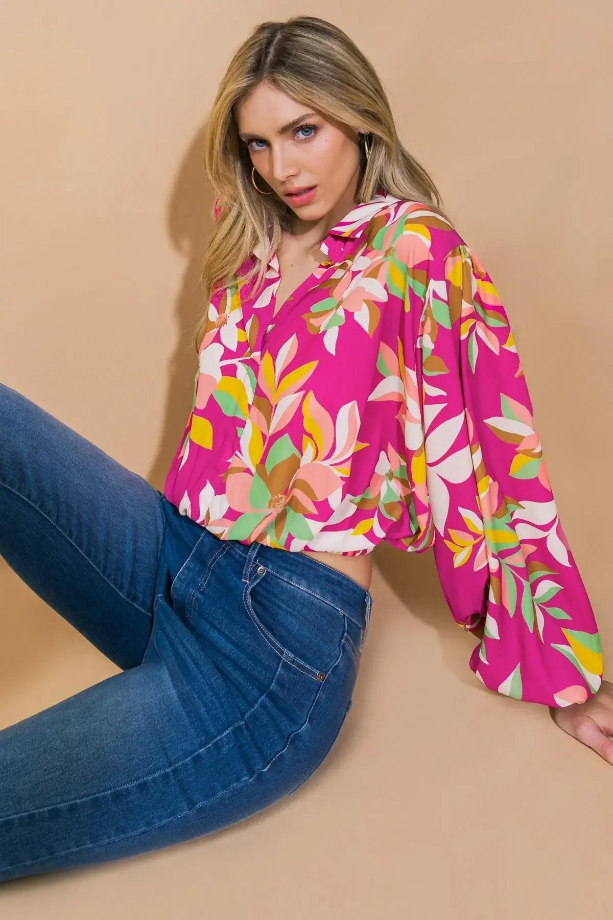 A CHILL MOMENT WOVEN TOP - Flying Tomato - Flyclothing LLC