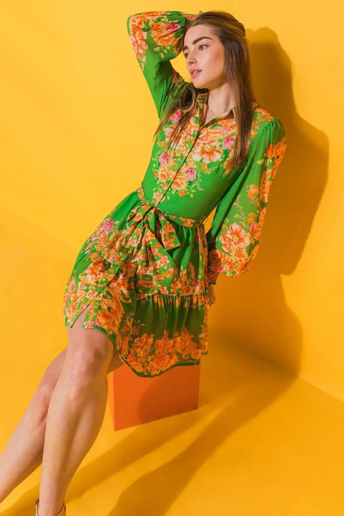 FURTHERST THING WOVEN MINI DRESS - Flying Tomato - Flyclothing LLC