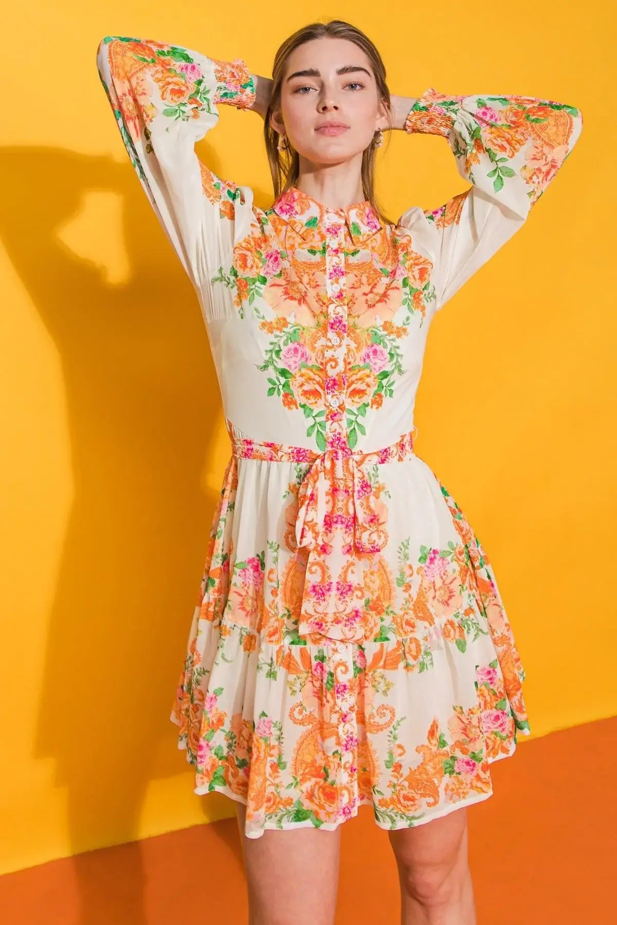 FURTHERST THING WOVEN MINI DRESS - Flying Tomato - Flyclothing LLC