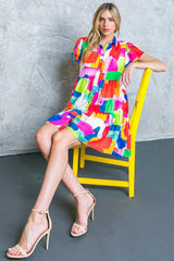 TEMPTING ME PRINT MINI DRESS - Flying Tomato - Flyclothing LLC