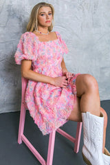 THE MOST NOTABLE WOVEN MINI DRESS - Flying Tomato - Flyclothing LLC