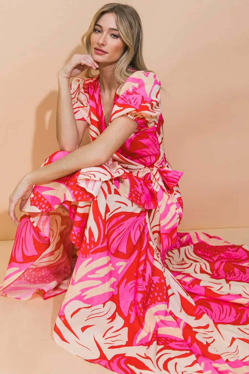 STUNNING SIGNIFICANCE WOVEN MAXI DRESS - Flying Tomato - Flyclothing LLC