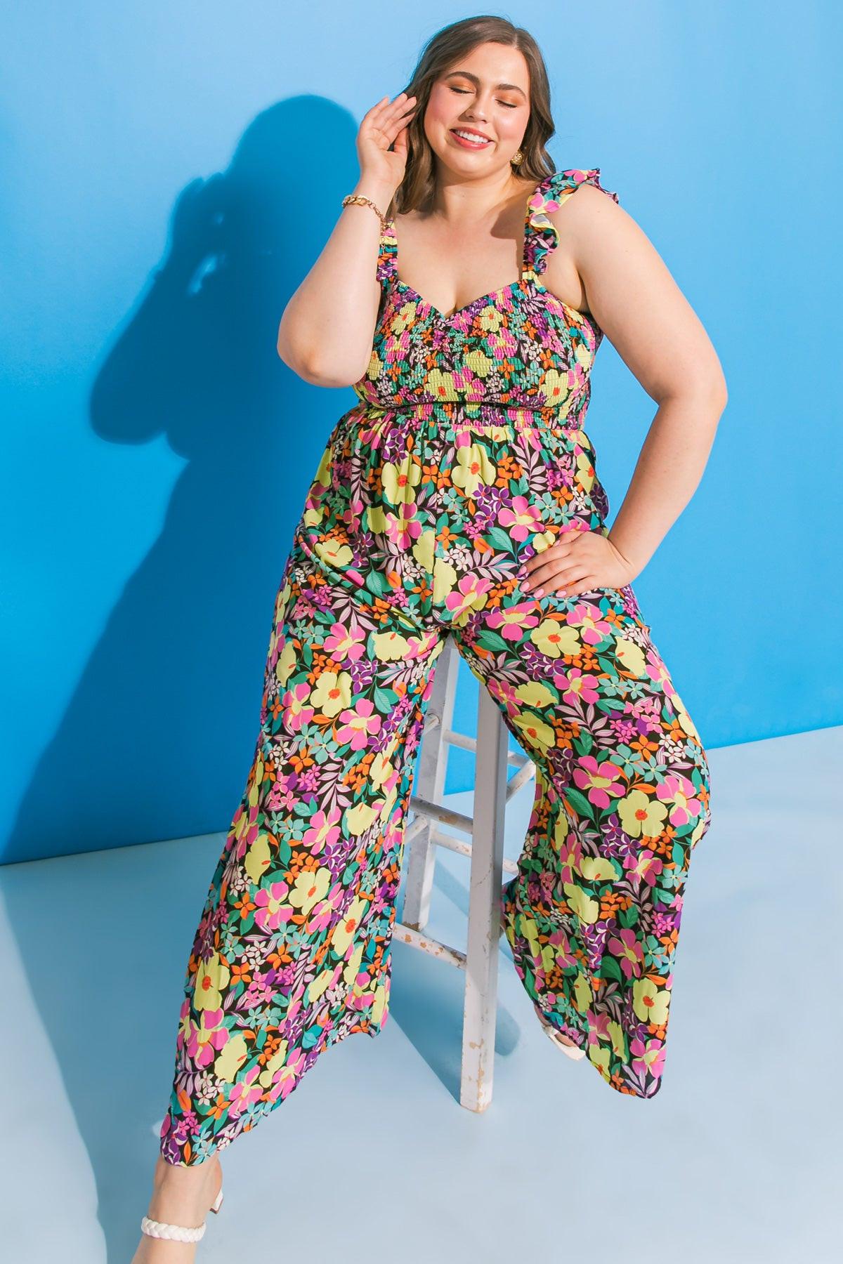 MOLINETTO FLORAL WOVEN JUMPSUIT - Flying Tomato - Flyclothing LLC