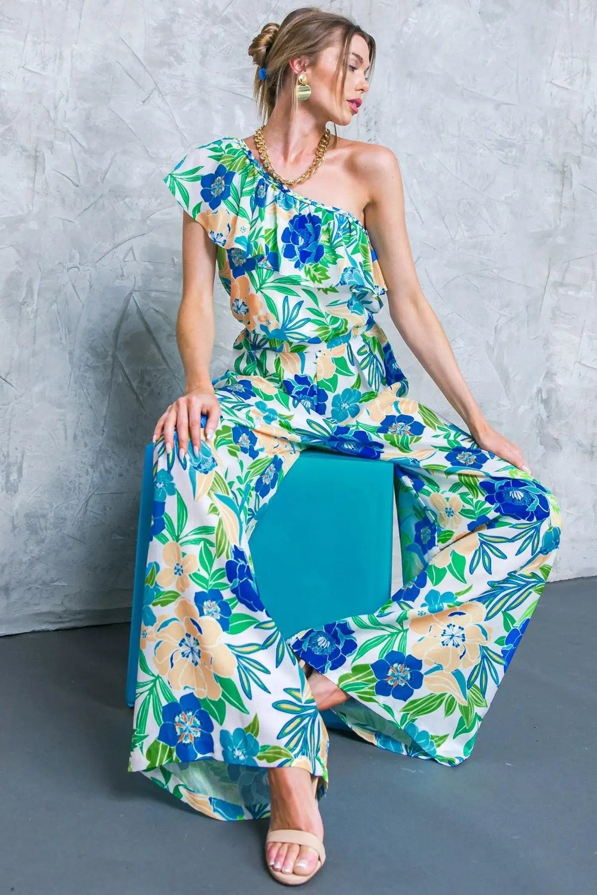FLORAL IN THE WORLD WOVEN PANTS - Flying Tomato - Flyclothing LLC