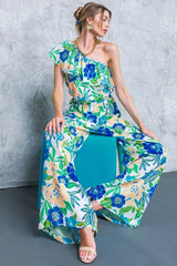 FLORAL IN THE WORLD WOVEN PANTS - Flying Tomato - Flyclothing LLC