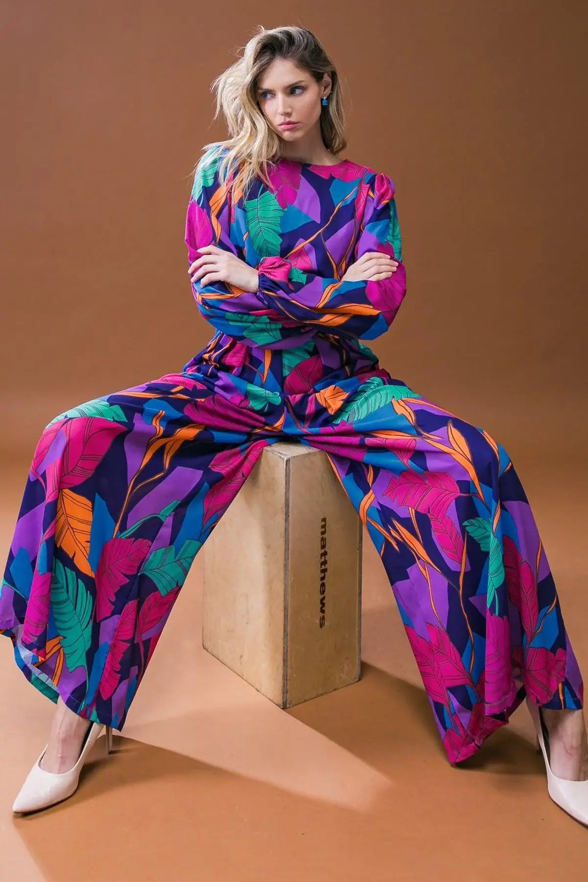 DARE TO TAKE THE WOVEN JUMPSUIT - Flying Tomato - Flyclothing LLC