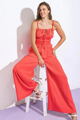 WITHIN MY HEART WOVEN JUMPSUIT - Flying Tomato - Flyclothing LLC