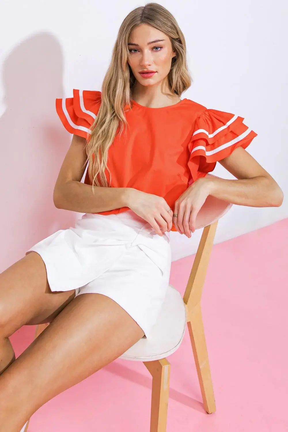 NICE AS CAN BE WOVEN TOP - Flying Tomato - Flyclothing LLC