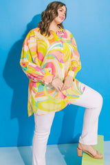 MAGIC ISLAND WOVEN TOP - Flying Tomato - Flyclothing LLC