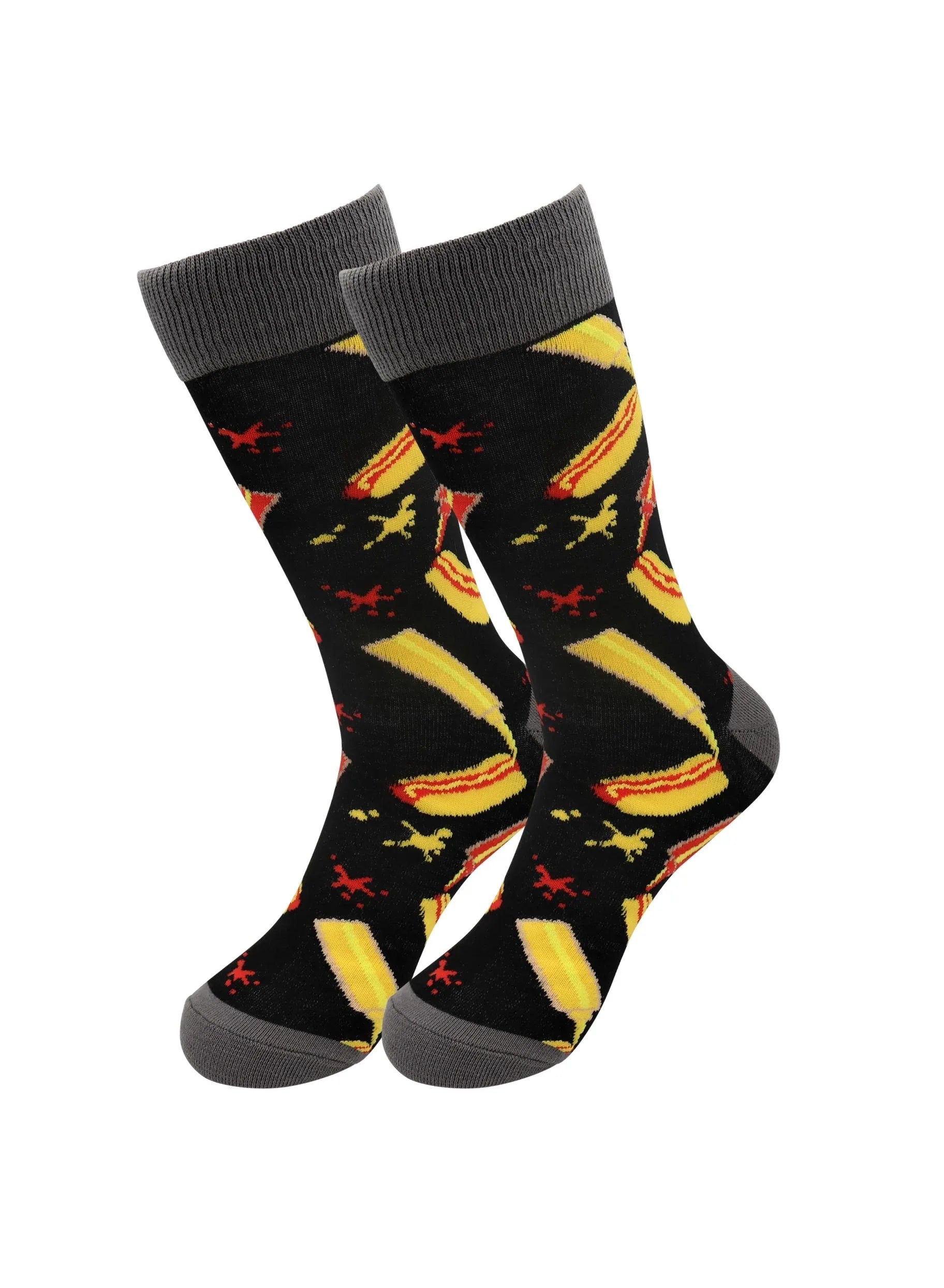 Hot Dog Socks - Comfy Cotton for Men & Women - Real Sic - Flyclothing LLC