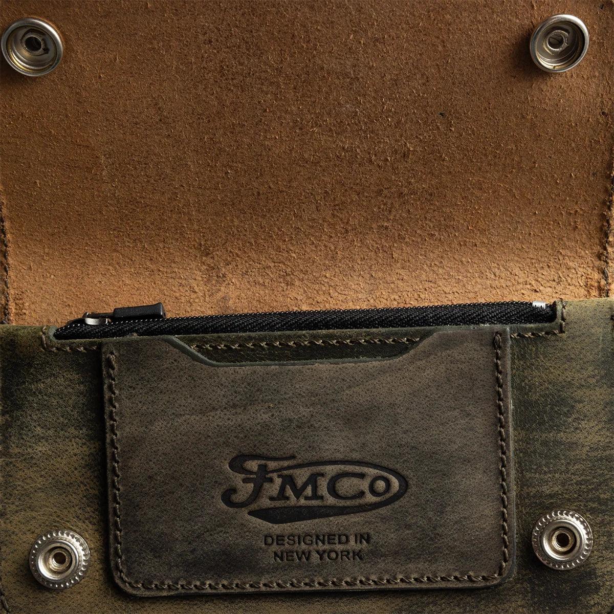 SMALL TRUCKER - Vegetable Tanned Leather Wallet - First Manufacturing Company - Flyclothing LLC