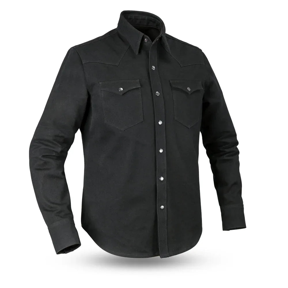 Forsyth Men's Motorcycle Canvas Shirt - First Manufacturing Company - Flyclothing LLC