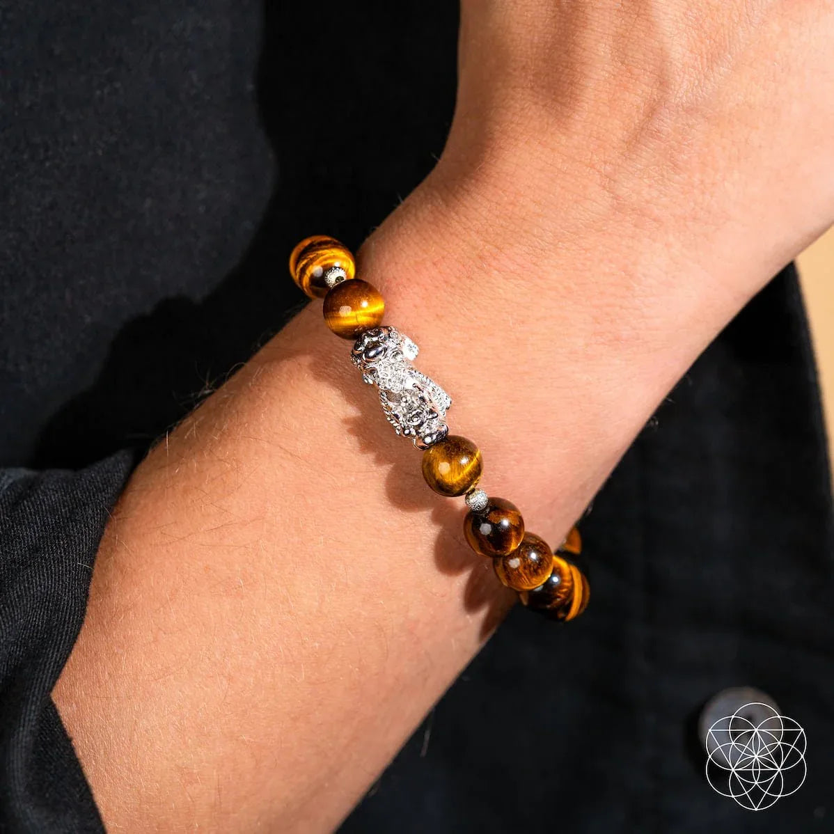 Fortune Flows - Tiger’s Eye & Pixiu Bracelet - Conscious Items - Flyclothing LLC
