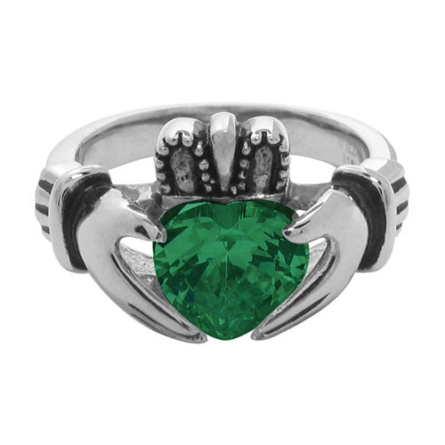 Claddagh Emerald Ring - Anonymous - Flyclothing LLC