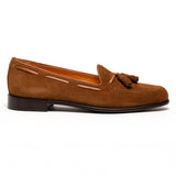 16-583-TAB FRANCO Suede Calfskin Tassel Loafer, Tobacco - Zelli Italia - Flyclothing LLC